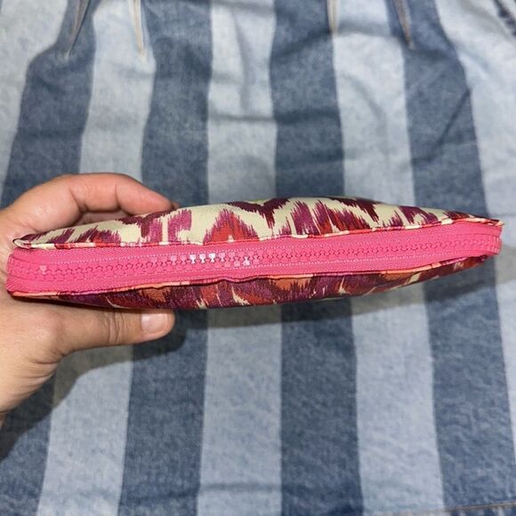 CHICOβS Ivory Coral Pink Green Purple Packable LargeβWeekender Polyester Bag - Picture 12 of 15